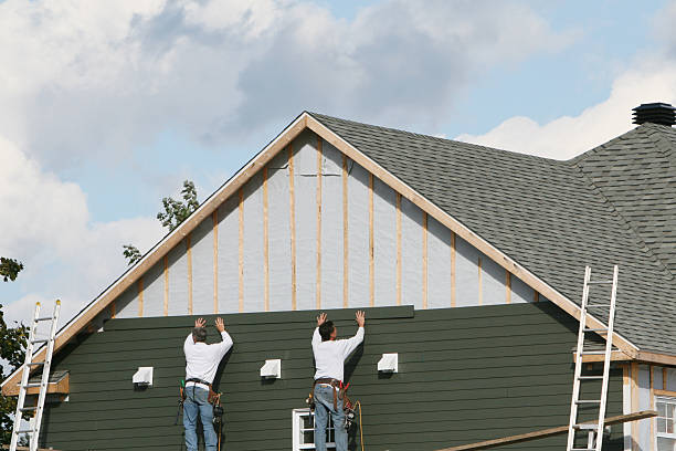 Professional Emergency Siding Repair technician working in Waltersburg, PA